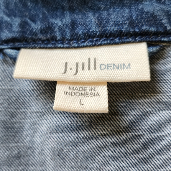 J. Jill Dark Blue Denim Jacket - Picture 3 of 5